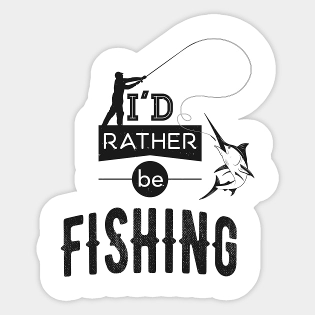 Fishing Angler Fishing Humor Funny Saying Sticker by Foxxy Merch